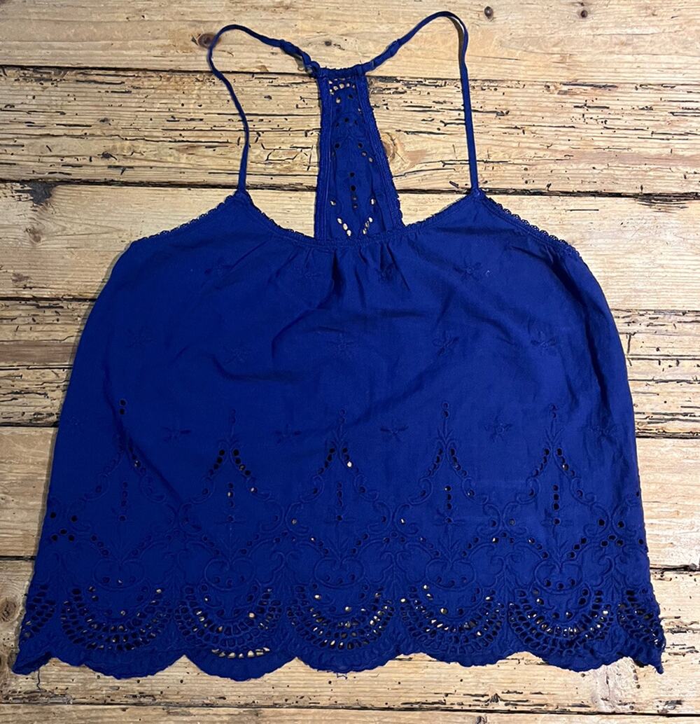 In Bloom by Jonquil Womens Size S Blue Racerback Tank Top NWOT
